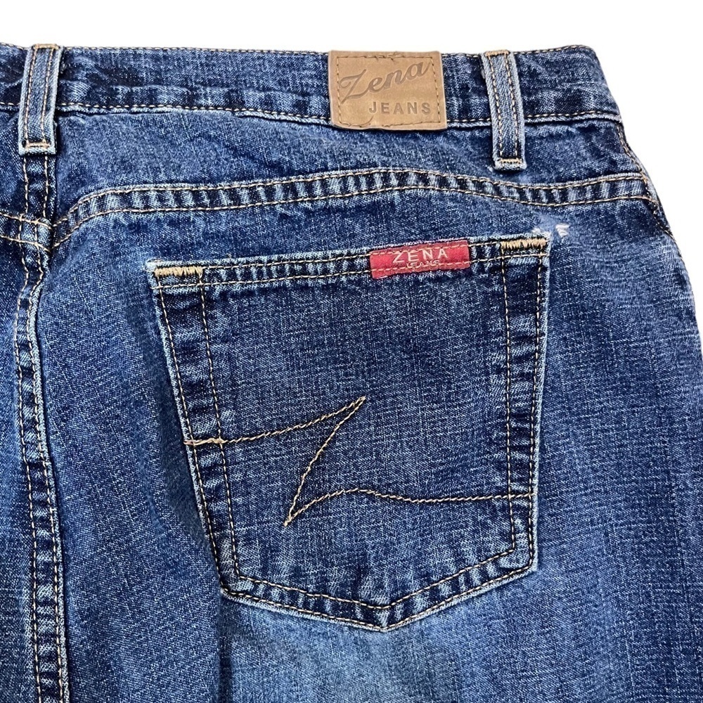 Zena Vintage 90’s Button Fly High Waisted Mom Straight Leg Jeans Sz 16 - Picture 6 of 9